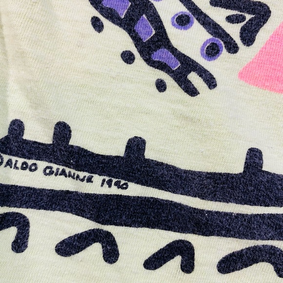 Vintage Aldo Gianne Italian Club T-shirt size L dated 1990 - Picture 3 of 7